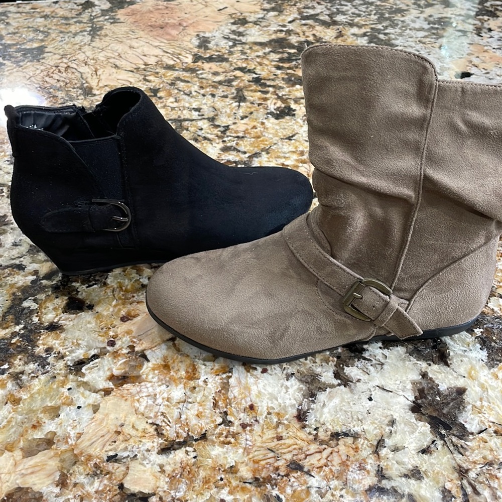 Booties! Both size 7.5